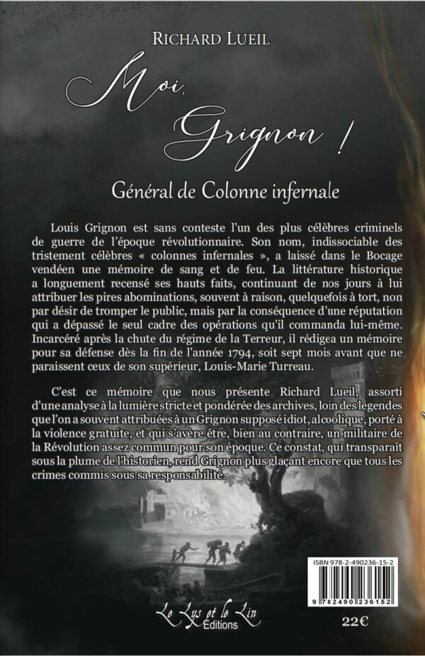 2021 06 18 MG 4ème couv Moi, Grignon ! Général de colonne infernale – Richard Lueil