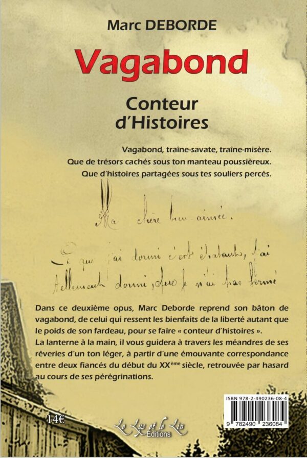 4e de couv vagabond Vagabond, Conteur d’Histoires – Marc Deborde